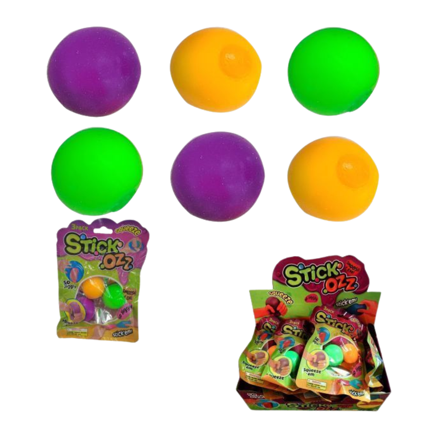 Neon Sticky Ball 3PC/Bag Squishy Toy