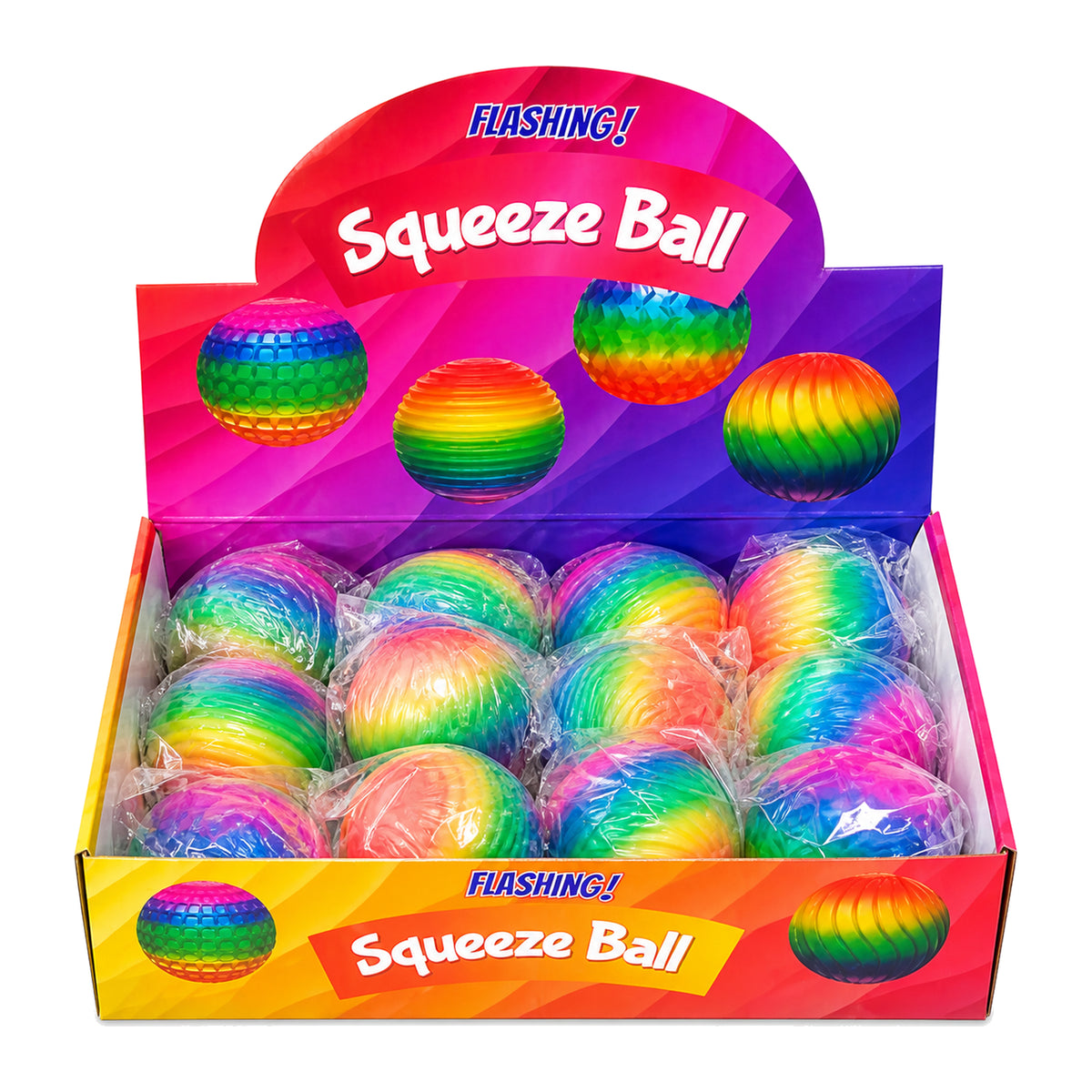 Rainbow Squeeze Ball 3"