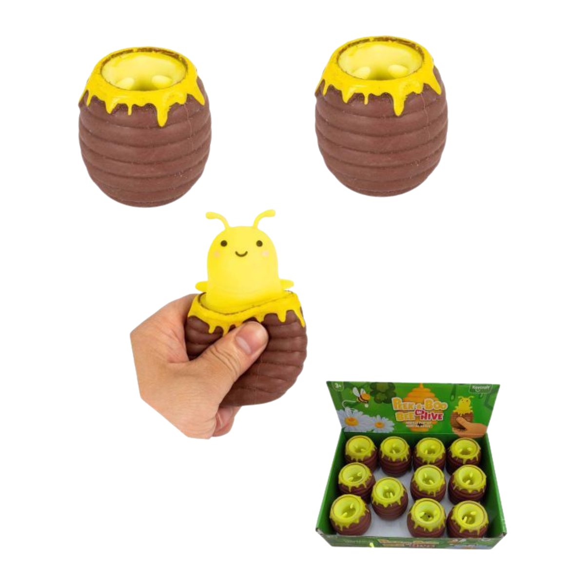 Squeeze Pop up Bee with Honey Jar
