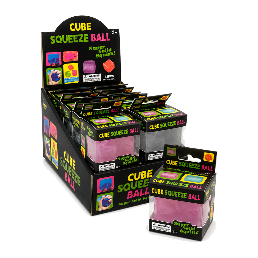 Transparent Sugar Cube Squeeze Ball