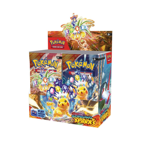 Pokemon TCG: Surging Sparks Scarlet & Violet Factory Sealed Booster Box SV08 (36 Packs)