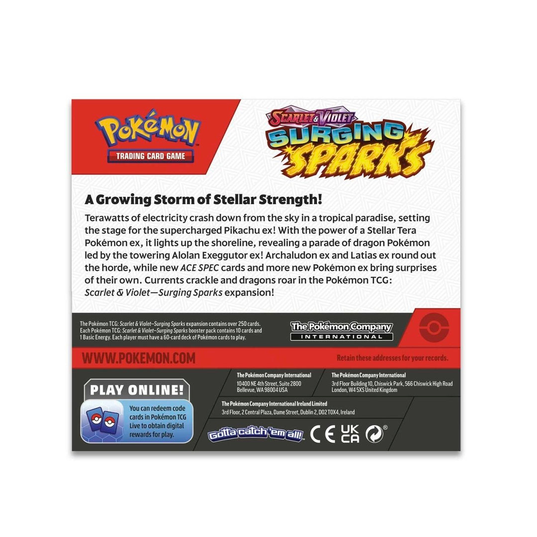 Pokemon TCG: Surging Sparks Scarlet & Violet Factory Sealed Booster Box SV08 (36 Packs)