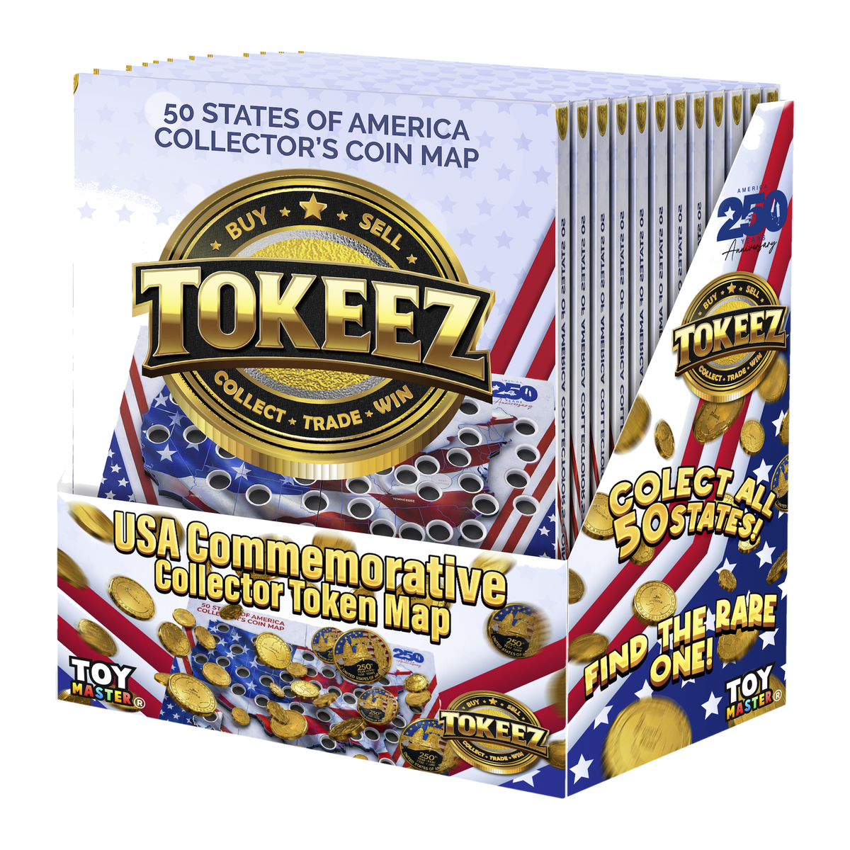 Tokeez USA Collectible Coin Map
