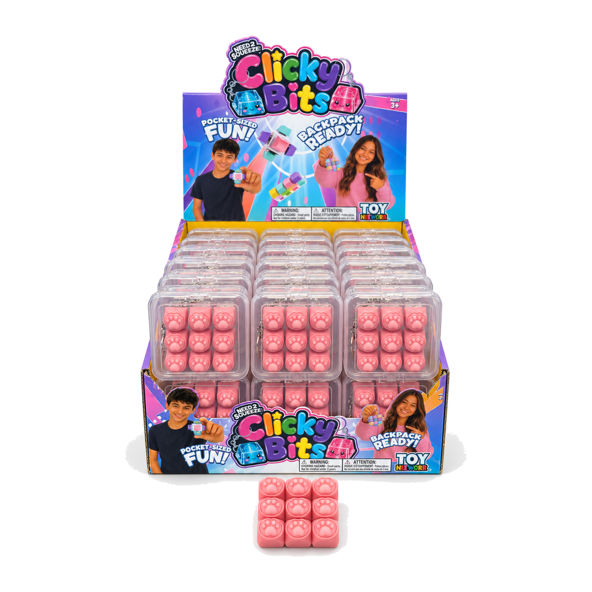 Clicky Bits Paw Pad Keychain Clicker