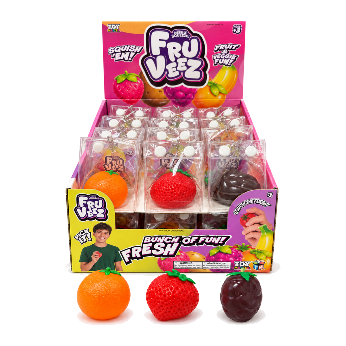 FruVees Small Squishy Fruits Assorted