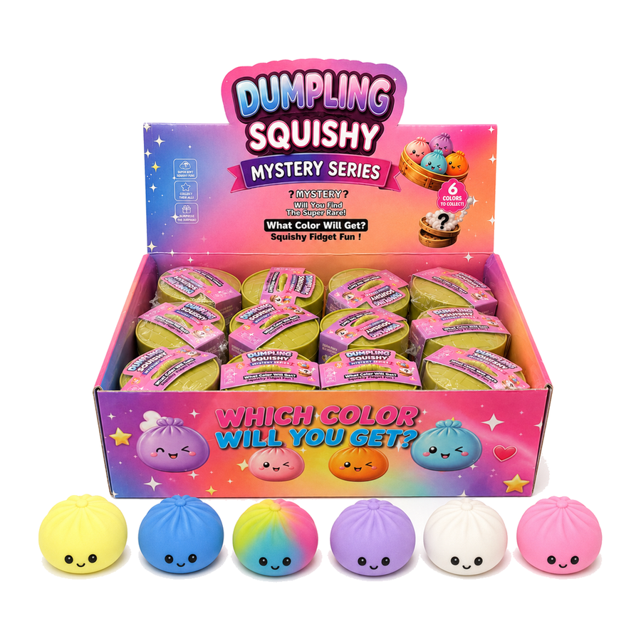 5.5 cm Flour Mini Dumpling Assorted Colors Squishy