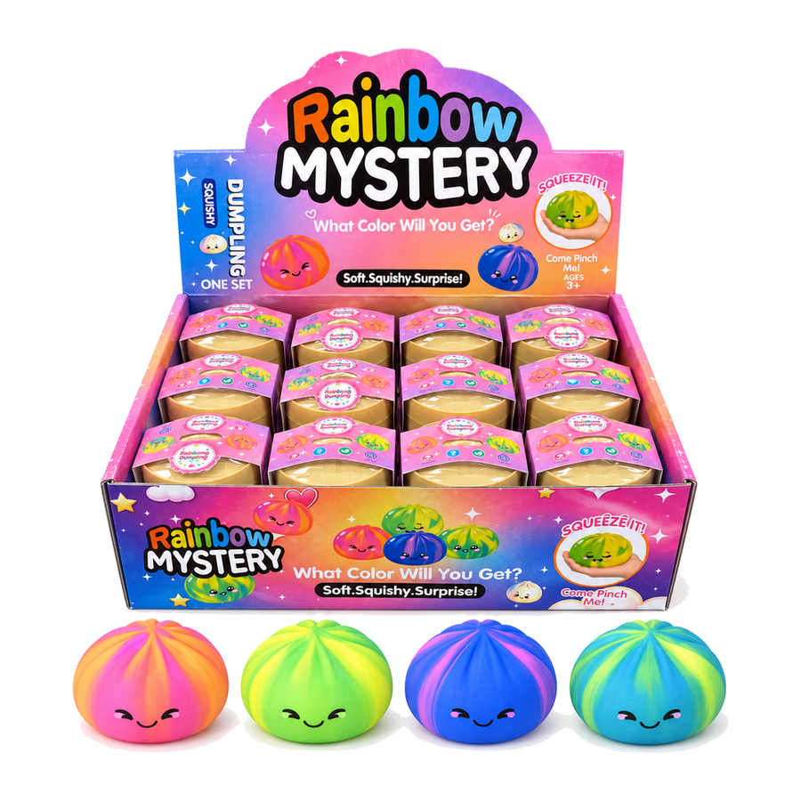 Mini Multicolor Marbled Dumpling Squishy