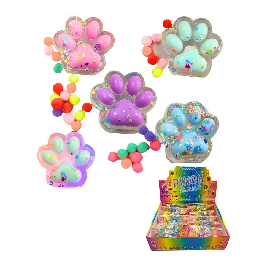 Pinch Family Light Up Gummy Paw Squishy Toy