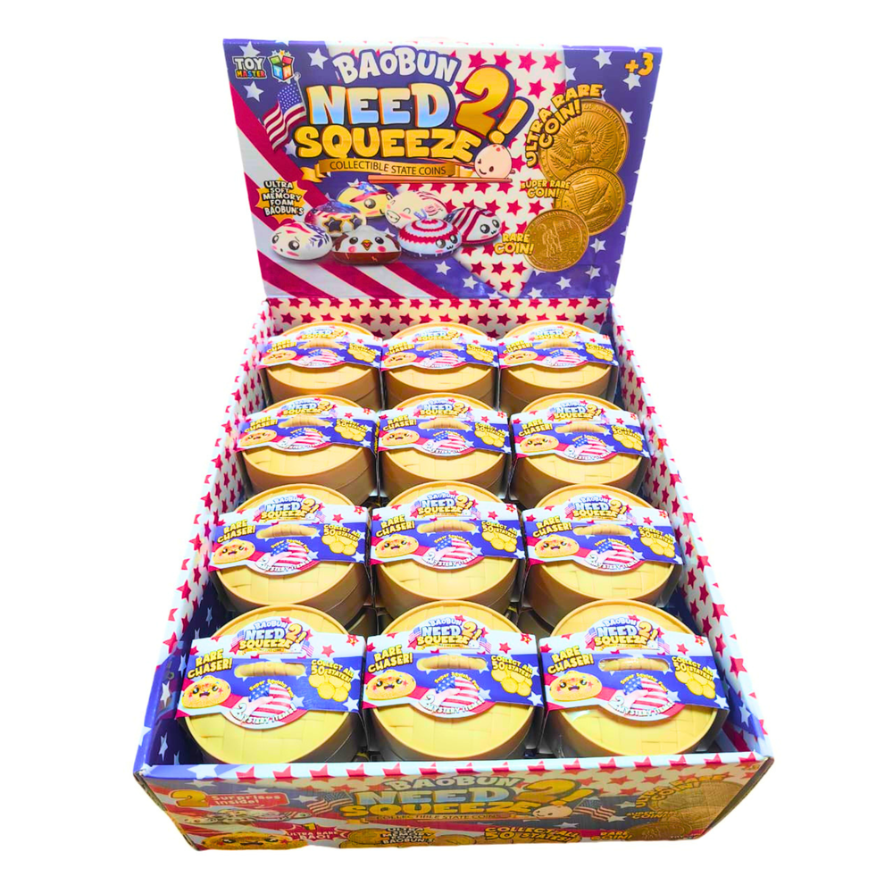 Toy Master Happy Birthday America PU Bao Bun w/ Token - Toy Master