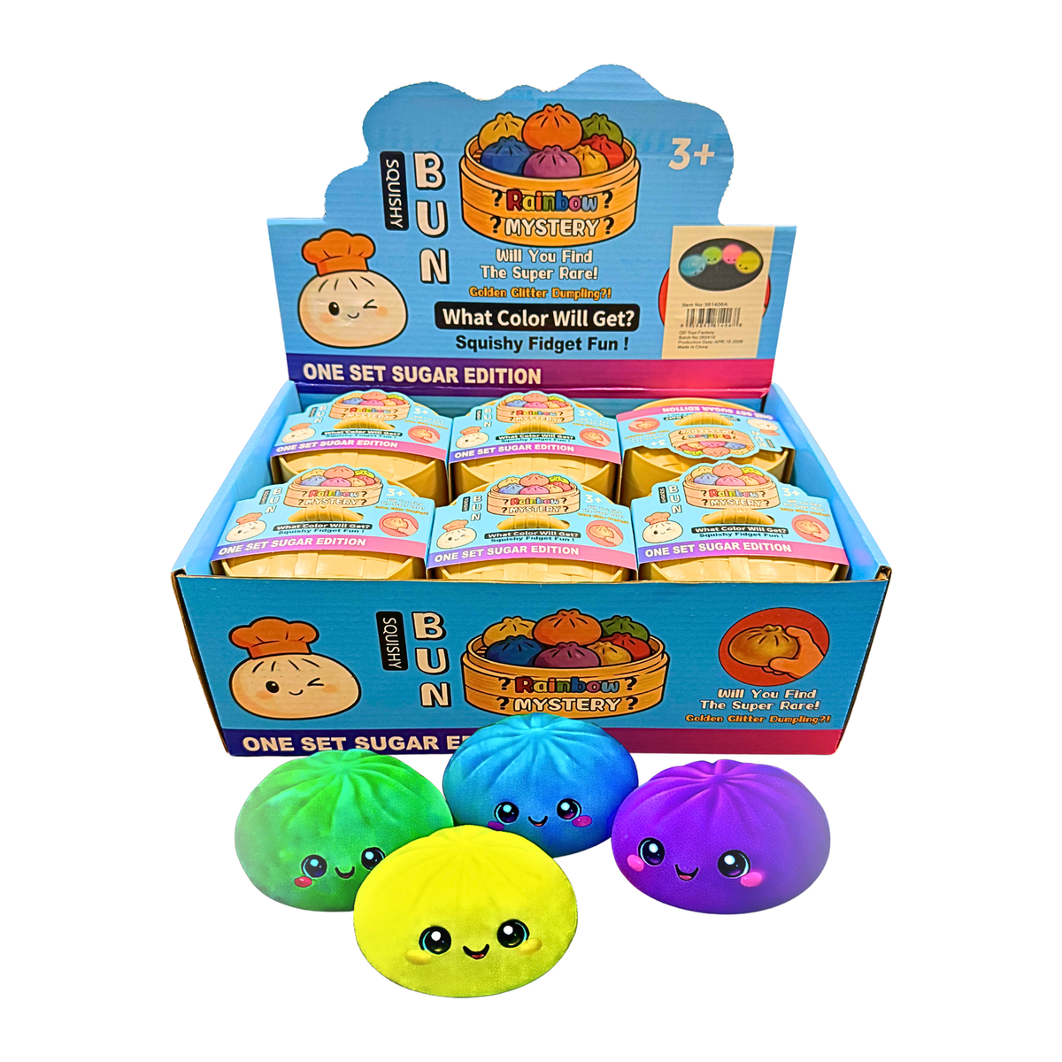 Mystery Squishy Bun Glow in the Dark Jelly
