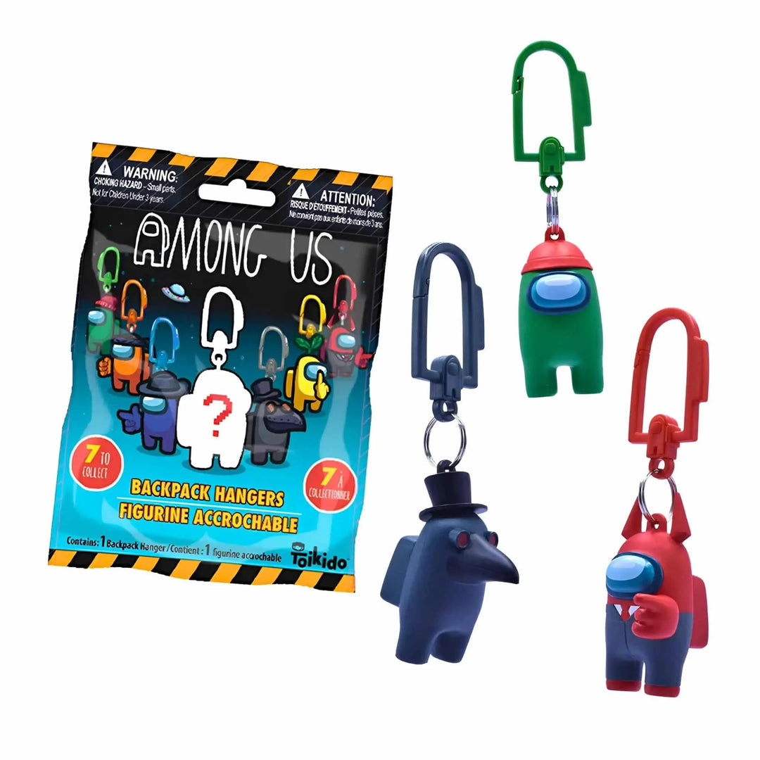 Among Us Backpack Hangers Mystery Glow in the Dark Officially Licensed- Pack of 1 TOY MASTER CO.