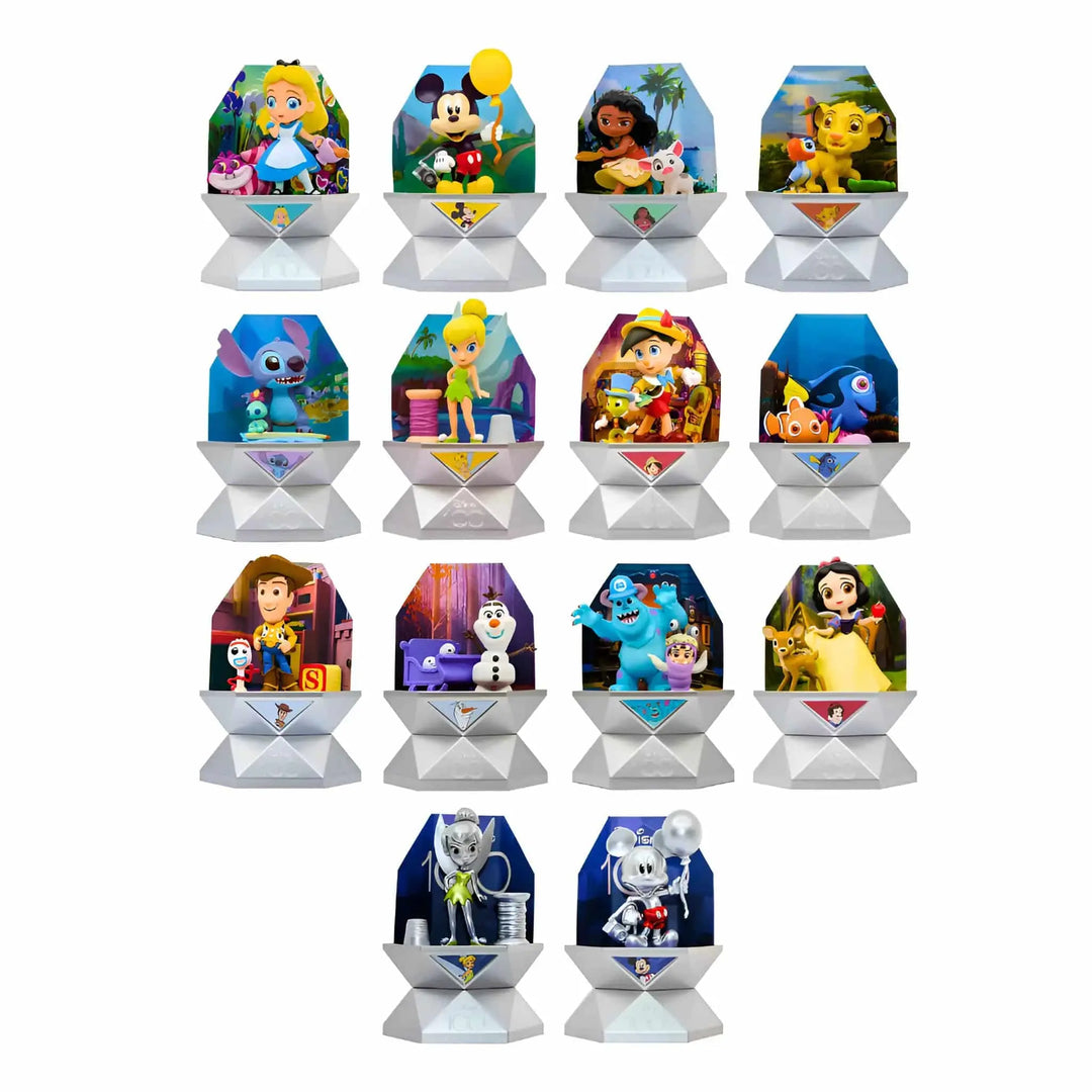 YuMe Disney 100 Series Mystery Capsule Blind Box Surprise Characters Figurines Toys - Pack of 1 XPRS