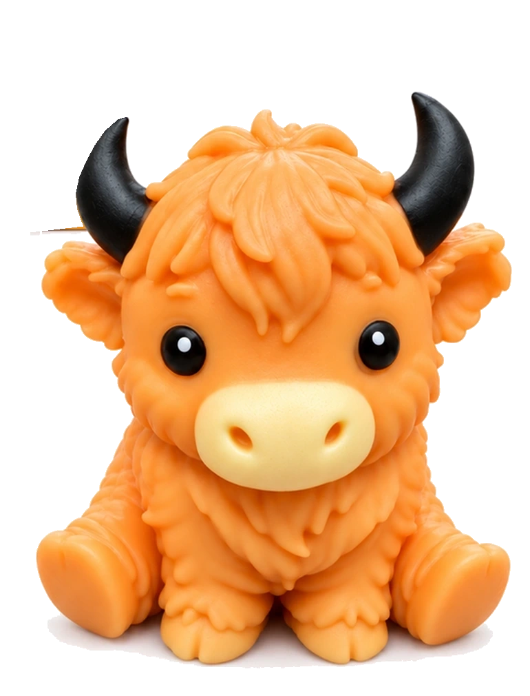 Jumbo Highland Cow Squishy — example toy
